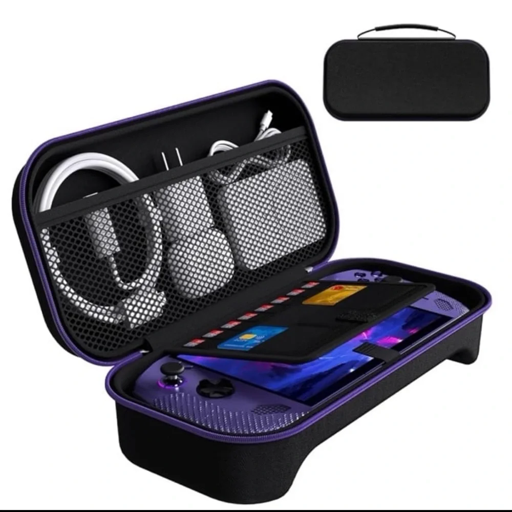 Lenovo Legion Go S/ROG XBOX ALLY X STORAGE Case-Black and Purple